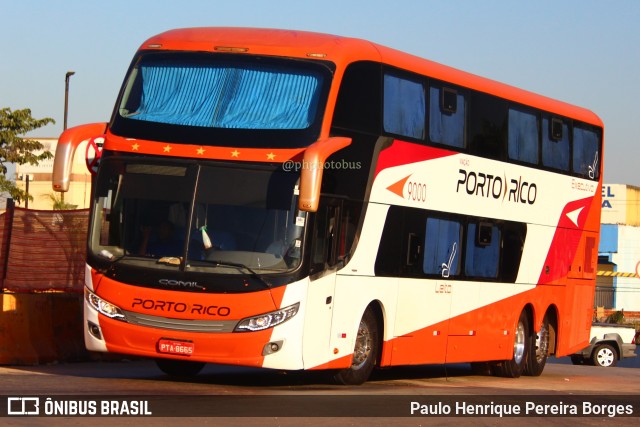 Auto Viação Porto Rico 9000 na cidade de Goiânia, Goiás, Brasil, por Paulo Henrique Pereira Borges. ID da foto: 10969213.