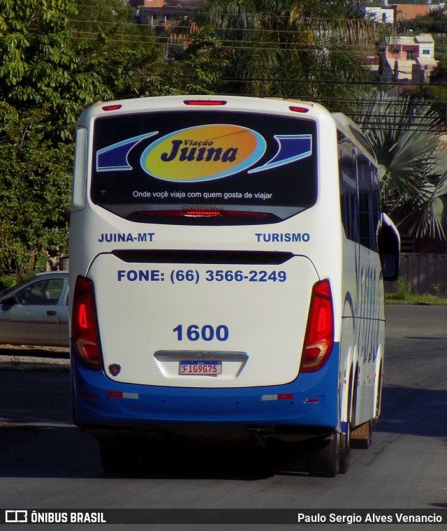 Viação Juína 1600 na cidade de Cuiabá, Mato Grosso, Brasil, por Paulo Sergio Alves Venancio. ID da foto: 10970156.