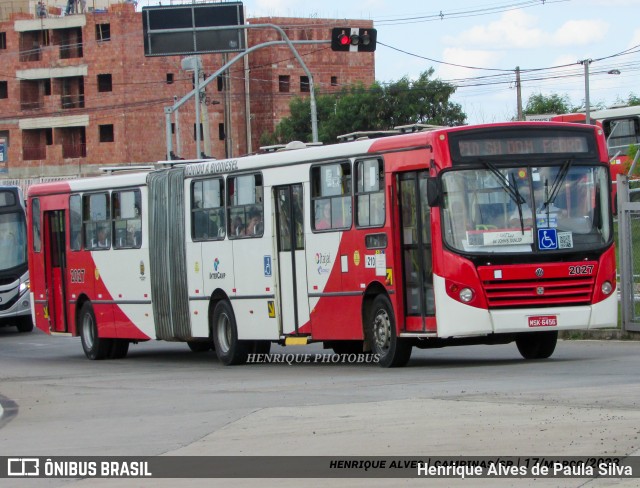 Itajaí Transportes Coletivos 2027 na cidade de Campinas, São Paulo, Brasil, por Henrique Alves de Paula Silva. ID da foto: 10973296.