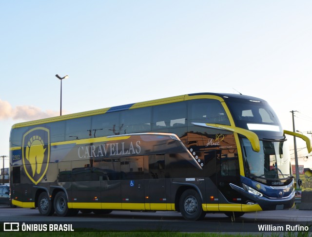 Caravellas Transportes e Turismo 2302 na cidade de Fazenda Rio Grande, Paraná, Brasil, por William Rufino. Número da foto: #10971082.