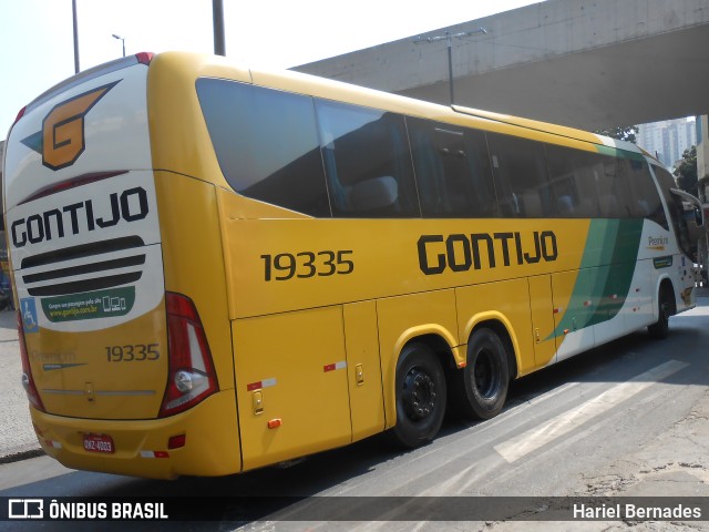 Empresa Gontijo de Transportes 19335 na cidade de Belo Horizonte, Minas Gerais, Brasil, por Hariel Bernades. ID da foto: 10972847.