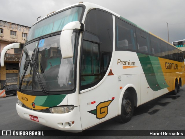 Empresa Gontijo de Transportes 14305 na cidade de Belo Horizonte, Minas Gerais, Brasil, por Hariel Bernades. Número da foto: #10973224.