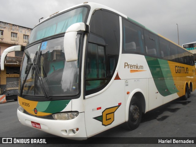 Empresa Gontijo de Transportes 14305 na cidade de Belo Horizonte, Minas Gerais, Brasil, por Hariel Bernades. ID da foto: 10973224.