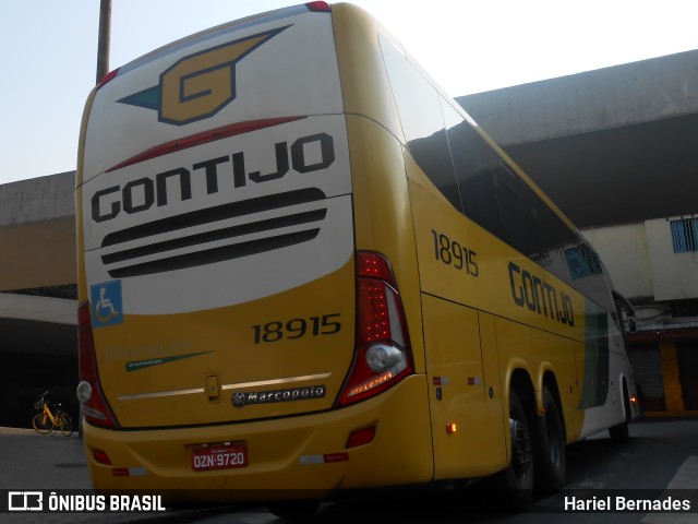 Empresa Gontijo de Transportes 18915 na cidade de Belo Horizonte, Minas Gerais, Brasil, por Hariel Bernades. ID da foto: 10972701.