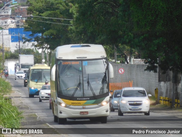 Empresa Gontijo de Transportes 18505 na cidade de Recife, Pernambuco, Brasil, por Pedro Francisco Junior. ID da foto: 10973308.