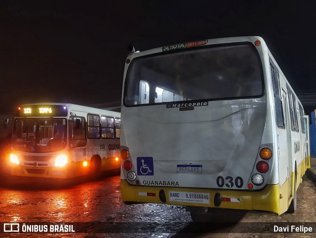 Transportes Guanabara 030 na cidade de Extremoz, Rio Grande do Norte, Brasil, por Davi Felipe. ID da foto: 10970869.