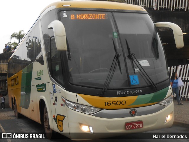 Empresa Gontijo de Transportes 16500 na cidade de Belo Horizonte, Minas Gerais, Brasil, por Hariel Bernades. ID da foto: 10973058.