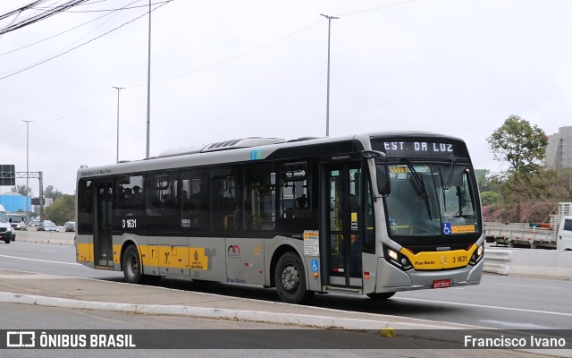 Viação Metrópole Paulista - Zona Leste 3 1631 na cidade de São Paulo, São Paulo, Brasil, por Francisco Ivano. ID da foto: 10971297.