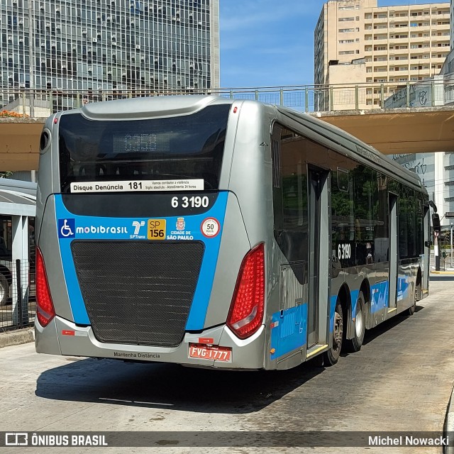 Viação Paratodos > São Jorge > Metropolitana São Paulo > Mobibrasil 6 3190 na cidade de São Paulo, São Paulo, Brasil, por Michel Nowacki. Número da foto: #10972796.