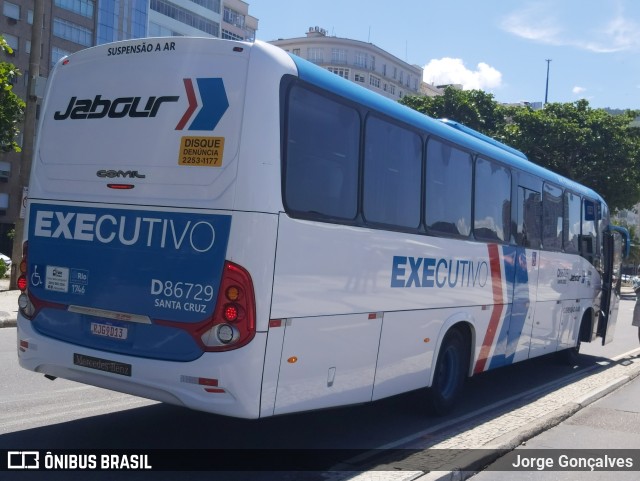 Auto Viação Jabour D86729 na cidade de Rio de Janeiro, Rio de Janeiro, Brasil, por Jorge Gonçalves. Número da foto: #10973251.