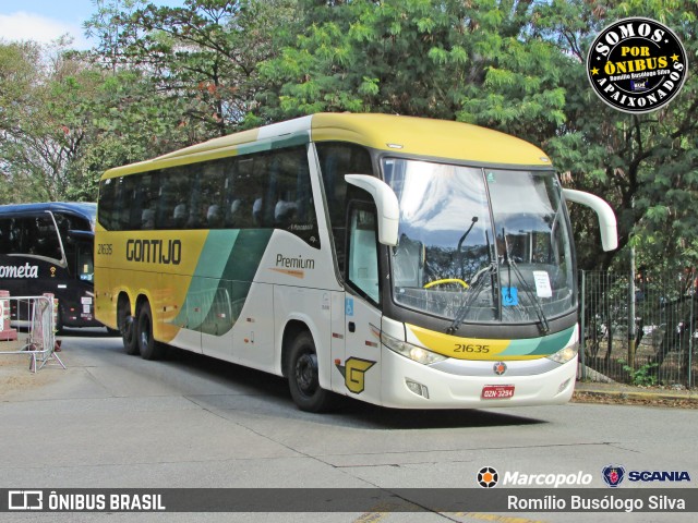 Empresa Gontijo de Transportes 21635 na cidade de São Paulo, São Paulo, Brasil, por Romílio Busólogo Silva . Número da foto: #10972366.