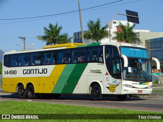 Empresa Gontijo de Transportes 14490 na cidade de Vitória, Espírito Santo, Brasil, por Tôni Cristian. ID da foto: 10970835.