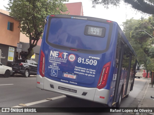 Next Mobilidade - ABC Sistema de Transporte 81.509 na cidade de São Caetano do Sul, São Paulo, Brasil, por Rafael Lopes de Oliveira. ID da foto: 10972761.