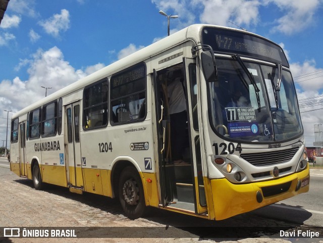 Transportes Guanabara 1204 na cidade de São Gonçalo do Amarante, Rio Grande do Norte, Brasil, por Davi Felipe. ID da foto: 10970851.