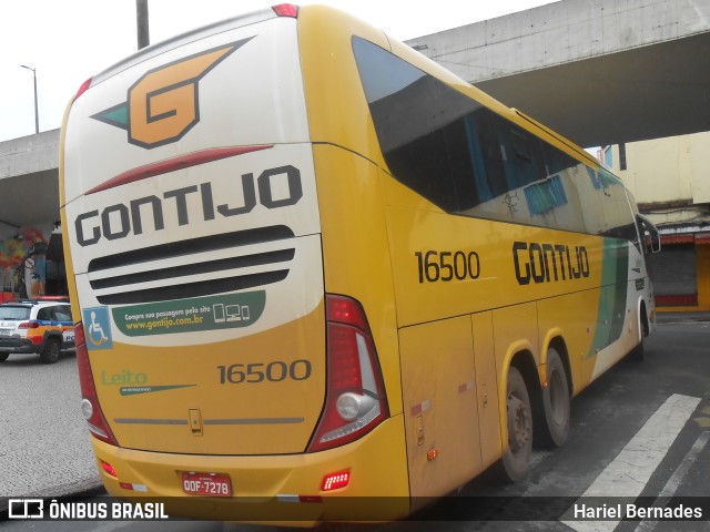 Empresa Gontijo de Transportes 16500 na cidade de Belo Horizonte, Minas Gerais, Brasil, por Hariel Bernades. ID da foto: 10973102.