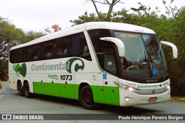 Viação Continental de Transportes 1073 na cidade de São Paulo, São Paulo, Brasil, por Paulo Henrique Pereira Borges. ID da foto: 10971812.