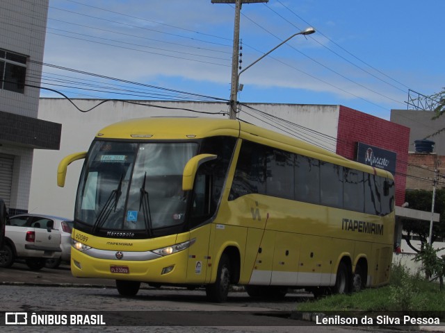 Viação Itapemirim 60089 na cidade de Caruaru, Pernambuco, Brasil, por Lenilson da Silva Pessoa. Número da foto: #10972607.