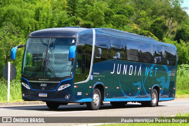 Jundiá Transportadora Turistica 3060 na cidade de Três Rios, Rio de Janeiro, Brasil, por Paulo Henrique Pereira Borges. ID da foto: 10971782.