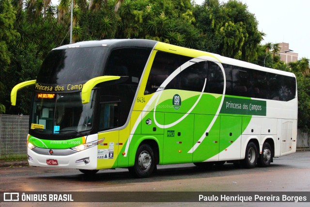 Expresso Princesa dos Campos 6434 na cidade de Curitiba, Paraná, Brasil, por Paulo Henrique Pereira Borges. ID da foto: 10975447.