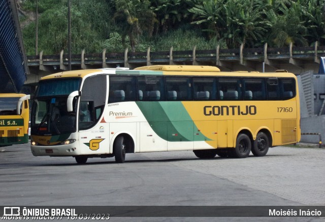 Empresa Gontijo de Transportes 17160 na cidade de Santos, São Paulo, Brasil, por Moiséis Inácio. ID da foto: 10975141.