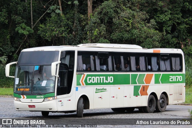 Empresa Gontijo de Transportes 21170 na cidade de Manhuaçu, Minas Gerais, Brasil, por Athos Lauriano do Prado. ID da foto: 10974482.