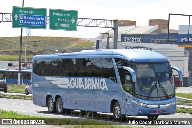 Viação Águia Branca 32120 na cidade de Nossa Senhora do Socorro, Sergipe, Brasil, por Julio Cesar  Barbosa Martins. Número da foto: #10973742.