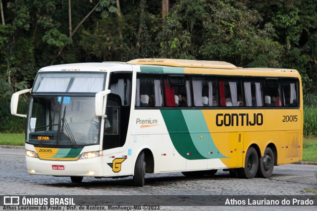 Empresa Gontijo de Transportes 20015 na cidade de Manhuaçu, Minas Gerais, Brasil, por Athos Lauriano do Prado. ID da foto: 10974480.