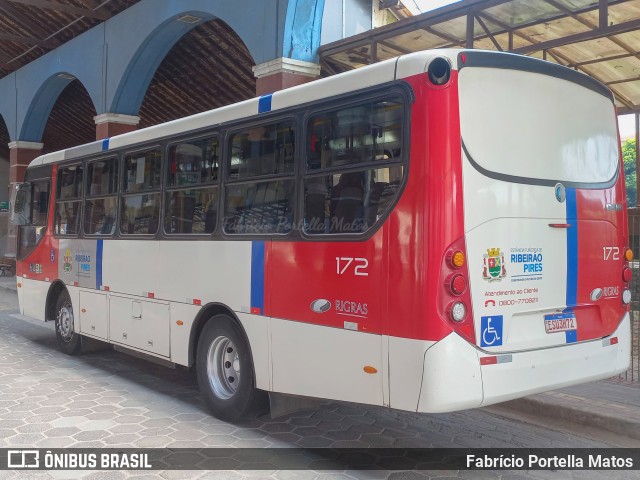 Rigras Transporte Coletivo e Turismo 172 na cidade de Ribeirão Pires, São Paulo, Brasil, por Fabrício Portella Matos. ID da foto: 10976005.