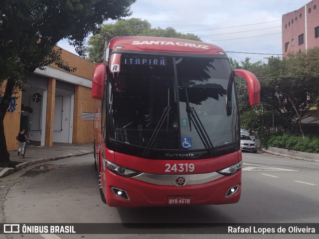Viação Santa Cruz 24319 na cidade de São Caetano do Sul, São Paulo, Brasil, por Rafael Lopes de Oliveira. Número da foto: #10973676.