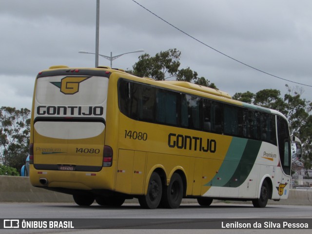 Empresa Gontijo de Transportes 14080 na cidade de Caruaru, Pernambuco, Brasil, por Lenilson da Silva Pessoa. ID da foto: 10975185.