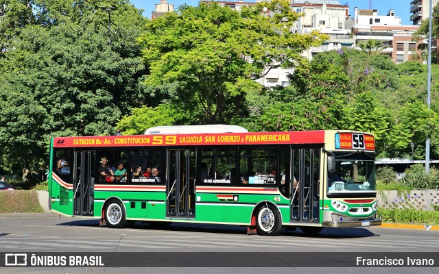 MOCBA - Micro Omnibus Ciudad de Buenos Aires 45 na cidade de Ciudad Autónoma de Buenos Aires, Argentina, por Francisco Ivano. ID da foto: 10976131.