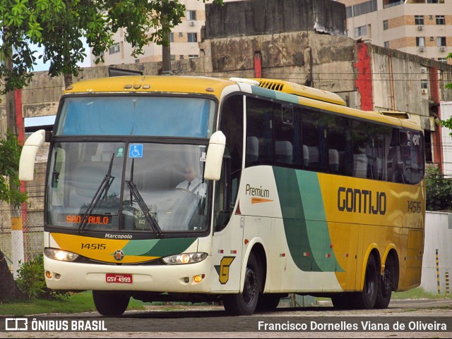 Empresa Gontijo de Transportes 14515 na cidade de Fortaleza, Ceará, Brasil, por Francisco Dornelles Viana de Oliveira. ID da foto: 10973841.