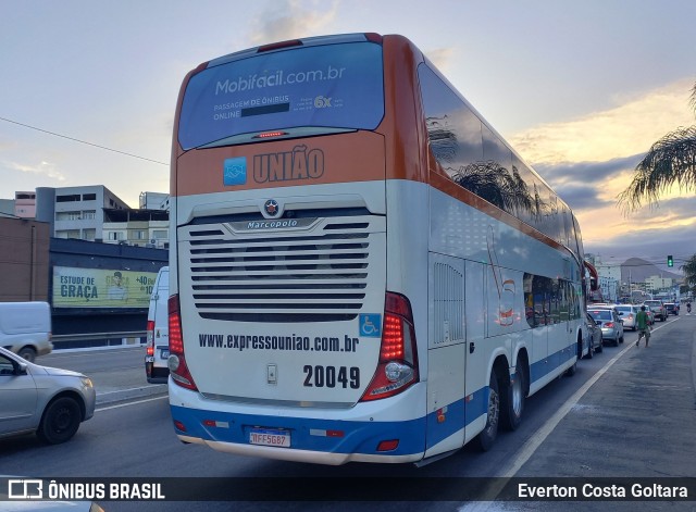 Expresso União 20049 na cidade de Cariacica, Espírito Santo, Brasil, por Everton Costa Goltara. Número da foto: #10975958.