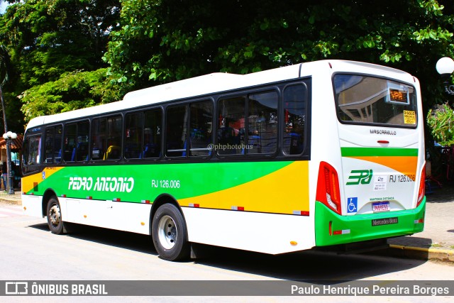 Empresa de Ônibus e Turismo Pedro Antônio RJ 126.006 na cidade de Paty do Alferes, Rio de Janeiro, Brasil, por Paulo Henrique Pereira Borges. ID da foto: 10975387.