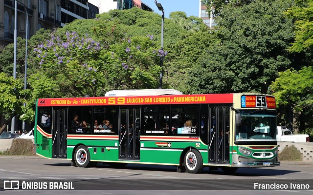 MOCBA - Micro Omnibus Ciudad de Buenos Aires 52 na cidade de Ciudad Autónoma de Buenos Aires, Argentina, por Francisco Ivano. ID da foto: 10975530.