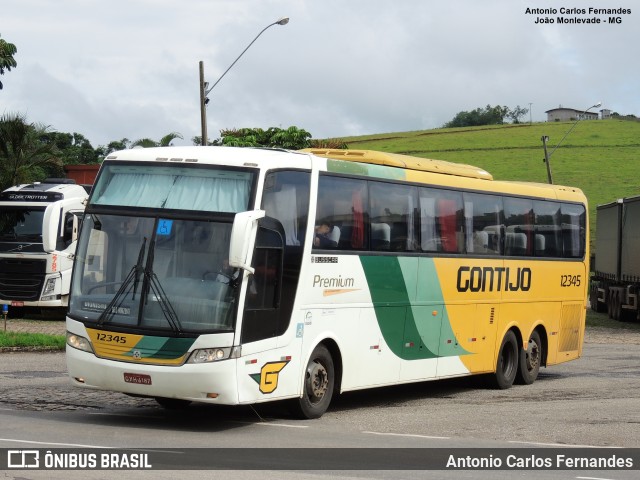 Empresa Gontijo de Transportes 12345 na cidade de João Monlevade, Minas Gerais, Brasil, por Antonio Carlos Fernandes. ID da foto: 10976626.