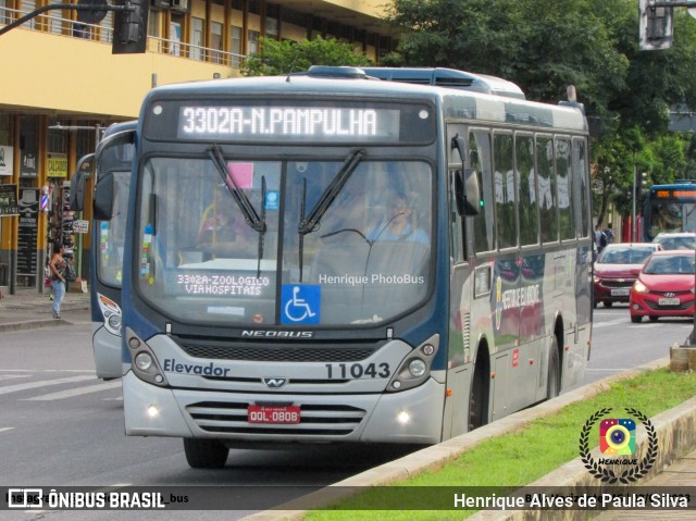 Pampulha Transportes > Plena Transportes 11043 na cidade de Belo Horizonte, Minas Gerais, Brasil, por Henrique Alves de Paula Silva. ID da foto: 10977161.