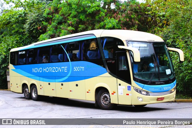 Viação Novo Horizonte 500711 na cidade de São Paulo, São Paulo, Brasil, por Paulo Henrique Pereira Borges. ID da foto: 10978046.