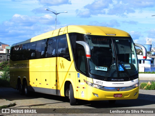 Viação Itapemirim 60713 na cidade de Caruaru, Pernambuco, Brasil, por Lenilson da Silva Pessoa. ID da foto: 10978090.