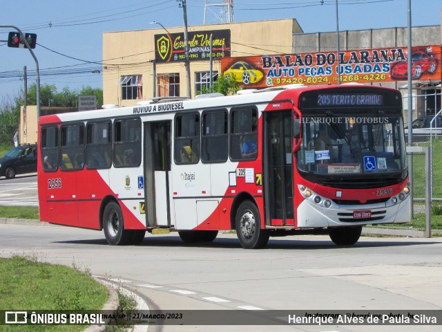 Itajaí Transportes Coletivos 2956 na cidade de Campinas, São Paulo, Brasil, por Henrique Alves de Paula Silva. Número da foto: #10977179.