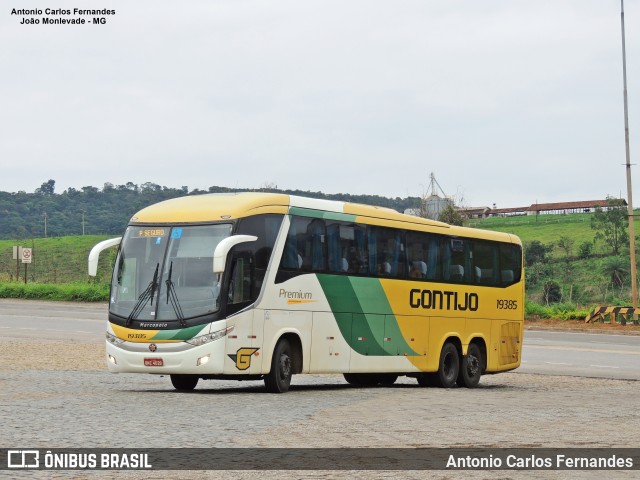 Empresa Gontijo de Transportes 19385 na cidade de João Monlevade, Minas Gerais, Brasil, por Antonio Carlos Fernandes. ID da foto: 10976664.