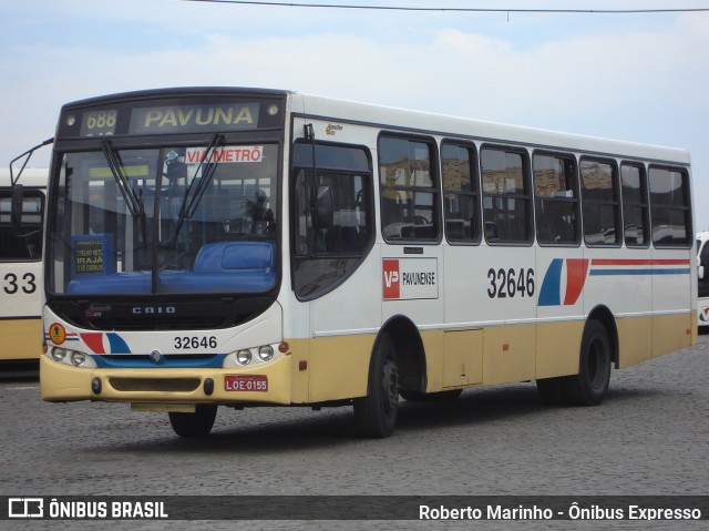 Viação Pavunense 32646 na cidade de Rio de Janeiro, Rio de Janeiro, Brasil, por Roberto Marinho - Ônibus Expresso. Número da foto: #10977589.