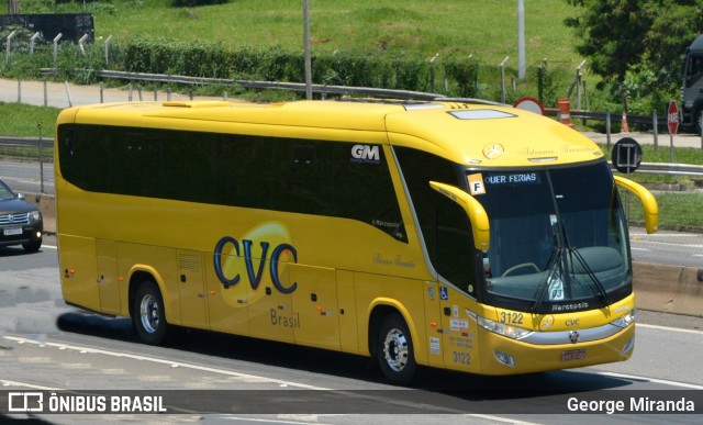 CVC Turismo 3122 na cidade de Aparecida, São Paulo, Brasil, por George Miranda. Número da foto: #10981107.