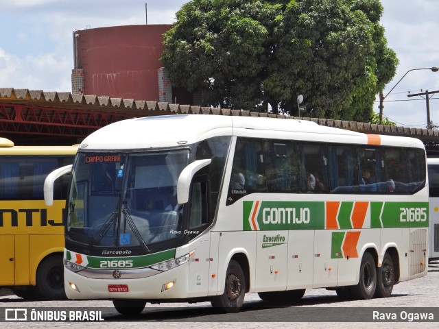 Empresa Gontijo de Transportes 21685 na cidade de Vitória da Conquista, Bahia, Brasil, por Rava Ogawa. ID da foto: 10981336.