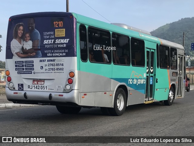 Expresso Rio de Janeiro RJ 142.051 na cidade de Niterói, Rio de Janeiro, Brasil, por Luiz Eduardo Lopes da Silva. ID da foto: 10979513.