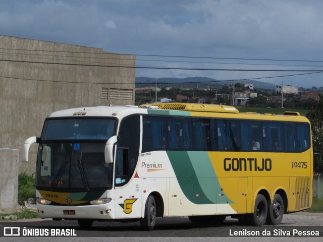 Empresa Gontijo de Transportes 14475 na cidade de Caruaru, Pernambuco, Brasil, por Lenilson da Silva Pessoa. ID da foto: 10980717.