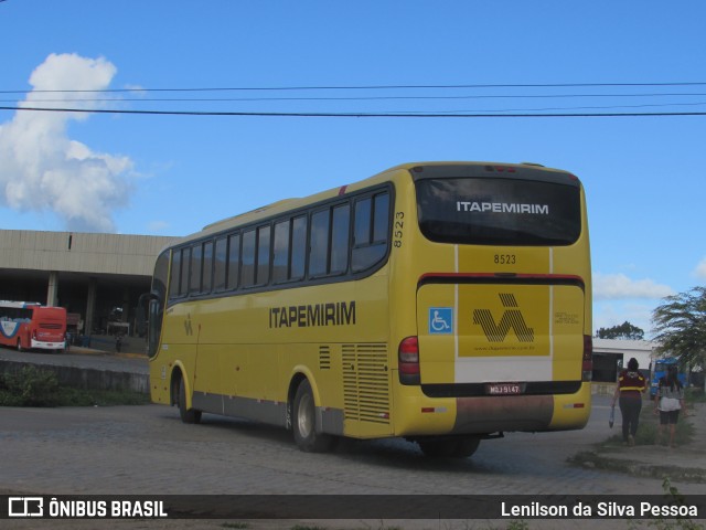 Viação Itapemirim 8523 na cidade de Caruaru, Pernambuco, Brasil, por Lenilson da Silva Pessoa. Número da foto: #10980837.