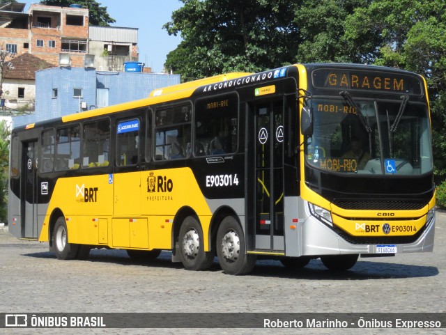 Mobi Rio E903014 na cidade de Rio de Janeiro, Rio de Janeiro, Brasil, por Roberto Marinho - Ônibus Expresso. Número da foto: #10981143.
