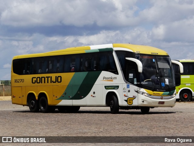 Empresa Gontijo de Transportes 18270 na cidade de Vitória da Conquista, Bahia, Brasil, por Rava Ogawa. ID da foto: 10981399.