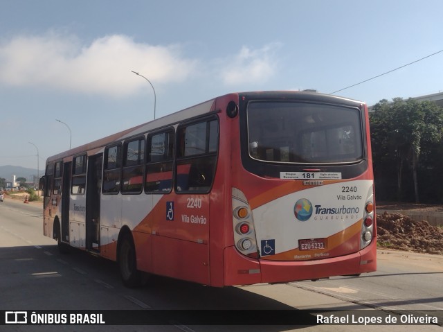 Empresa de Ônibus Vila Galvão 2240 na cidade de Guarulhos, São Paulo, Brasil, por Rafael Lopes de Oliveira. Número da foto: #10978867.